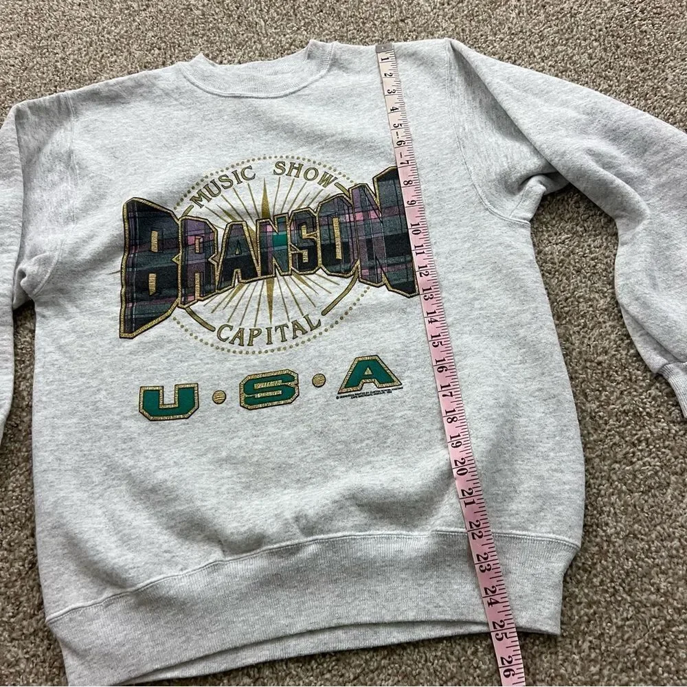 Vintage 90s Branson graphic crew sweatshirt men's M